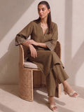 Minimalist Bronze Women Kurta Set