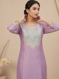 Varanga Women Shimmer Kurta Set With A Sequin-Detailed Net Dupatta