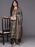 varanga-women-olive-green-abstract-printed-embroidered-straight-kurta-with-bottom-and-dupatta-vskd32022