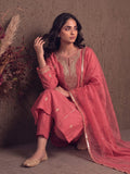 Salmon Pink Zardosi Embroidered Silk Suit Set