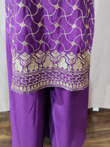 Varanga Women Ethnic Motifs Embroidered Regular Kurta with Palazzos & With Dupatta