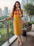 Women Geometric Printed Kurta With Trouser