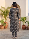 Varanga Women Ethnic Black Kurta Set With Dupatta