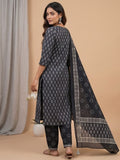 Varanga Women Ethnic Jaipuri Printed  Angrakha Wih Salwar  & Dupatta