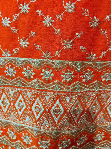Varanga Women Ethnic Motifs Embroidered Regular Thread Work Kurta with Palazzos & With Dupatta