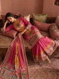 Ethnic Printed Kurta Set With Matching Palazzo And Dupatta