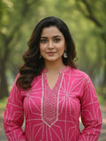 Varanga Women Printed Regular Kurta with Trousers & With Dupatta