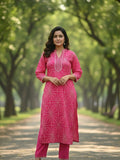 Varanga Women Printed Regular Kurta with Trousers & With Dupatta