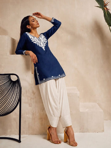 Kashmiri Embroidered Short Kurti