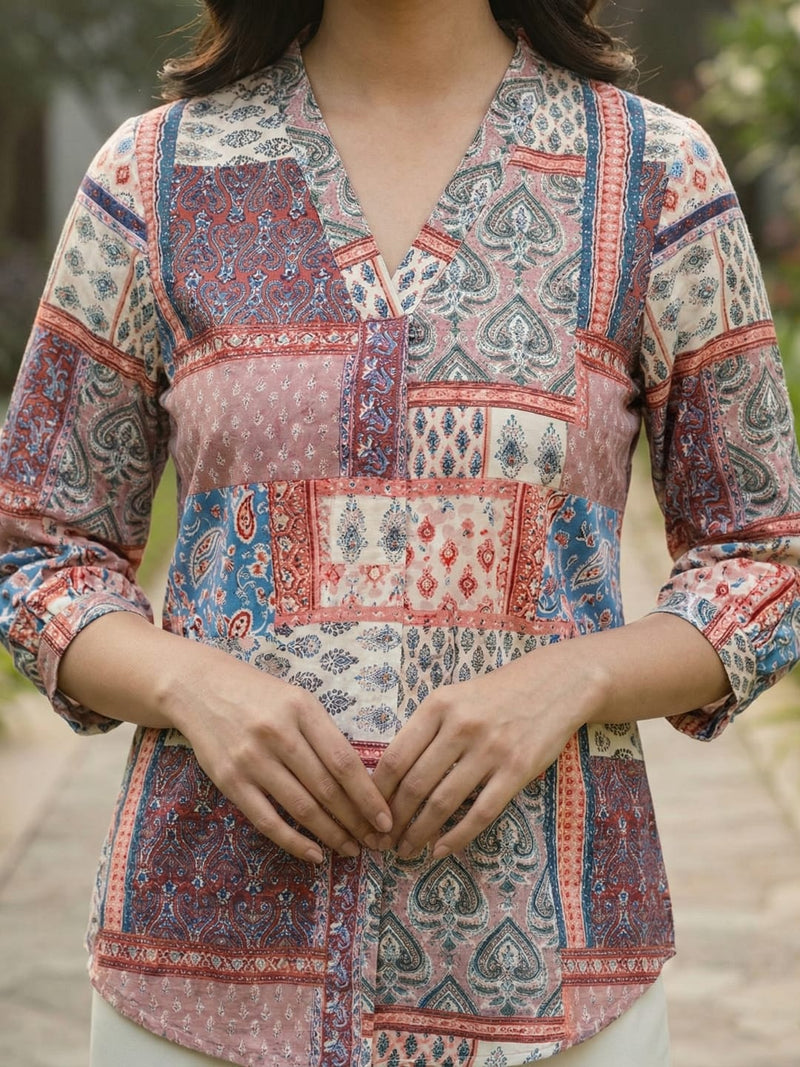 Varanga Women Summer Floral printed Top
