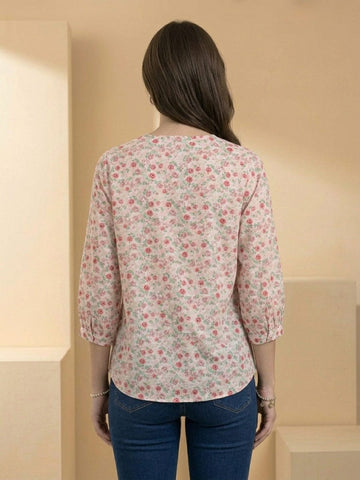 Varanga Women Summer Floral printed Top