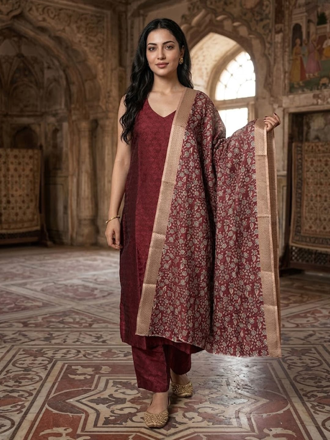 Contemporary & Sleek Kurta Set With Dupatta