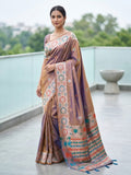 Luxurious silk Saree with rich woven pallu design