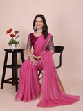 Varanga Embellished Embroidered Poly Chiffon Saree