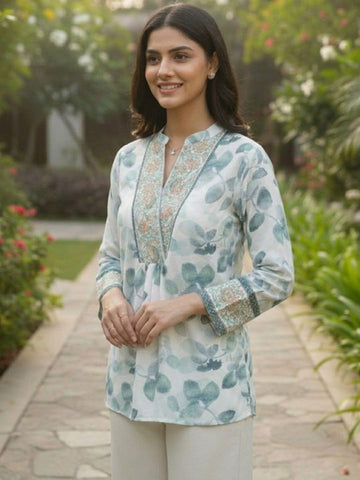 Varanga Women Summer Floral printed Top