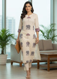 Bohemian Ivory Kurta Set