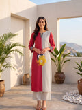 The Half-Frame Coral Women's kurta Set