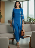 Blue Embroidered Kurta Set