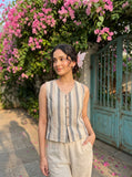 Varanga The Vintage Pinstripe Vest For Women