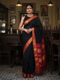 Ethnic Motifs Silk Cotton Handloom Banarasi Saree