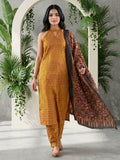 Textured Copper Kurta Set With Duaptta