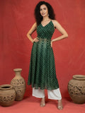 Trendy Bandhni Kurta With Back less Dori Detailing