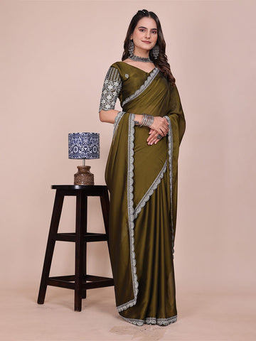 Varanga Ethnic Motifs Embroidered Silk Blend Saree