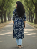 Varanga The Navy Night-Garden Kurta