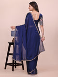 Varanga Embroidered Silk Blend Heavy Work Saree