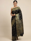 Ethnic Motifs Silk Cotton Handloom Banarasi Saree
