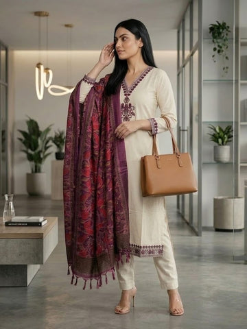 Heritage Hues Kurta Ensemble With Dupatta