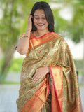 Classic Indian Silk Saree with Rich woven  Pallu Design