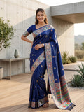 Luxurious silk Saree with rich woven pallu design