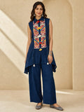 Denim Co-Ord Set Featuring An Ethnic Embroidered Panel
