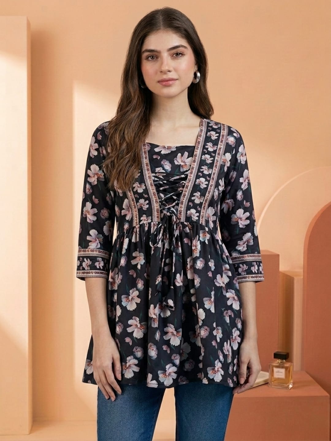Varanga Women Summer Floral printed Top