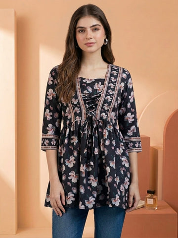 Varanga Women Summer Floral printed Top