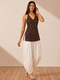 Women Black Sleeveless Short Kurti With Back Dori Detailing