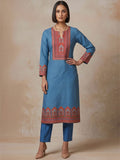 The Midnight Crimson Silk Women'S Kurta Set
