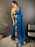 Luxurious silk Saree with rich woven pallu design