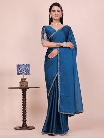 Varanga Embellished Zari Poly Chiffon Saree