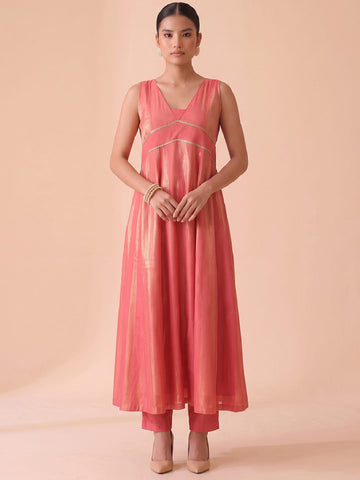 Desert Rose Flared Slit Women's Kurta Set
