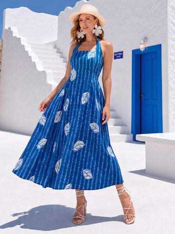 Stripe Fusion Women's Maxi Dress