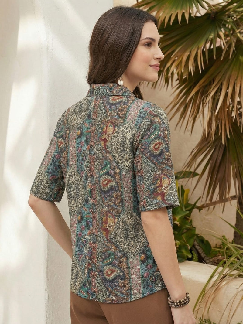 Varanga Women Summer Floral printed Top