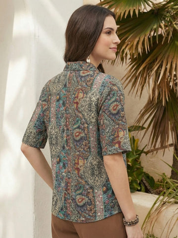 Varanga Women Summer Floral printed Top