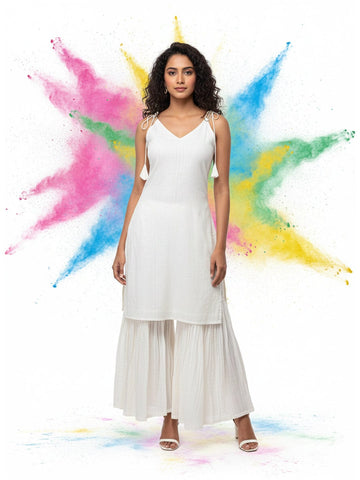 High-Volume Layered Festive Sarara Set