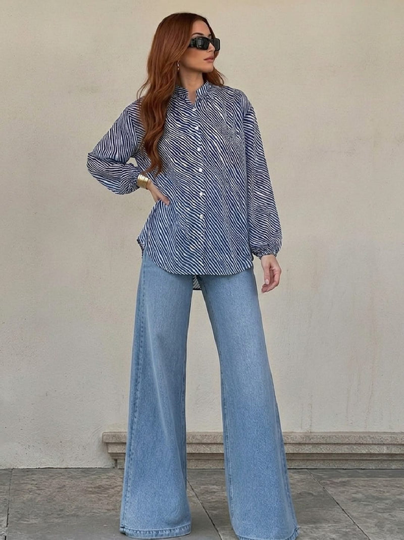Varanga Neel-Leheriya women's top