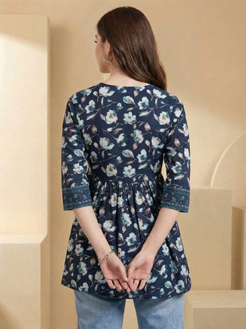 Varanga Women Summer Floral printed Top