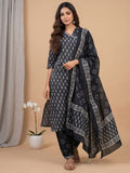 Varanga Women Ethnic Jaipuri Printed  Angrakha Wih Salwar  & Dupatta