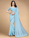 Varanga Embellished Sequinned Silk Blend Saree