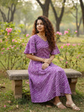 Purple  Breeze A-Line Dress